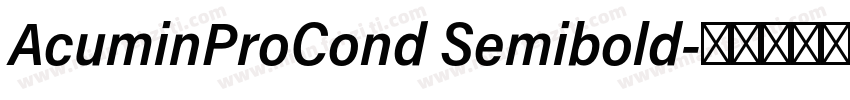 AcuminProCond Semibold字体转换